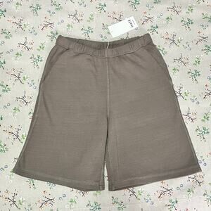 MATE the Label Textured Knit Boxy Short Pebble Small Organic Cotton Lounge